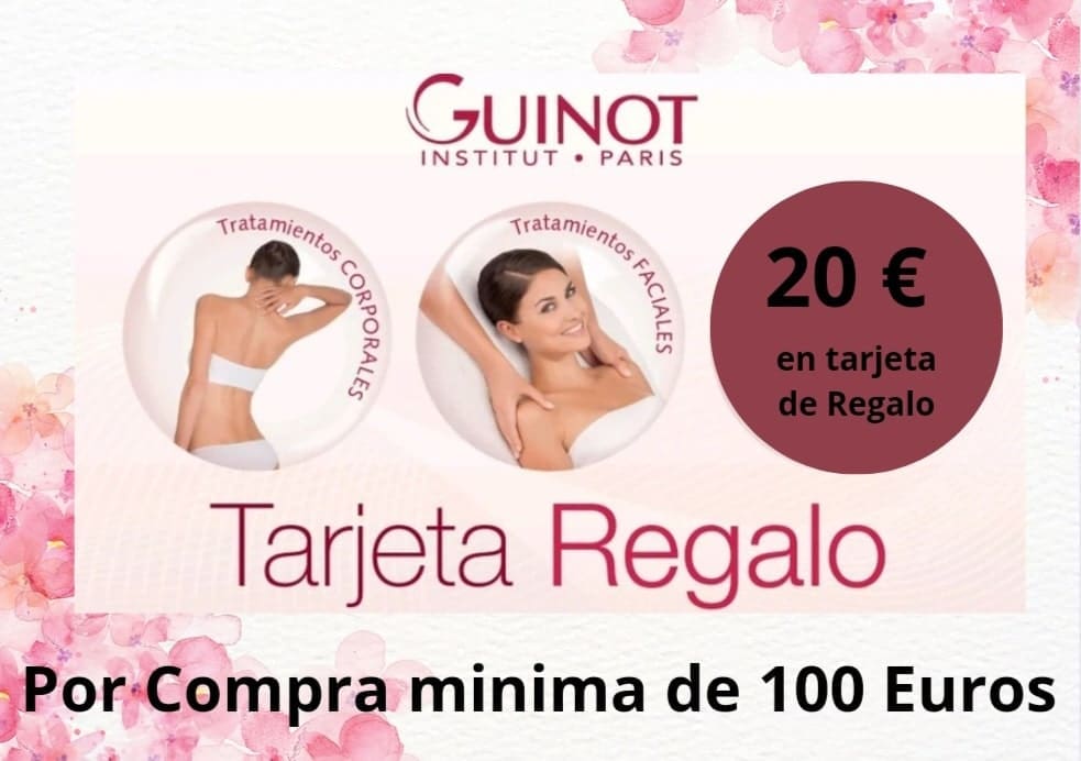 Promo Tarjeta Regalo Diciembre 2023 guinot madrid- idées-cadeaux à offrir à une amie espagnole